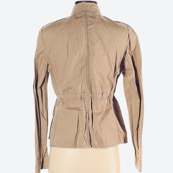 ANN TAYLOR LOFT TAN UTILITY JACKET PARKA SIZE SP - Picture 5 of 11